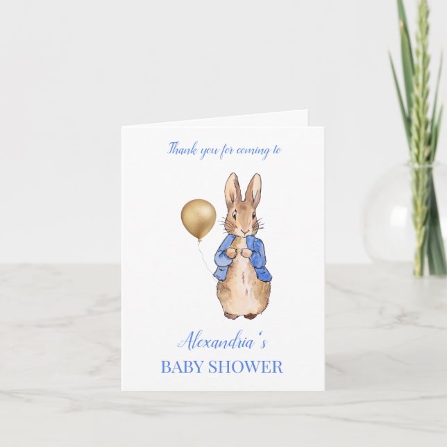 Personalisera Peter Rabbit Tack  Anteckningskort (Framsida)