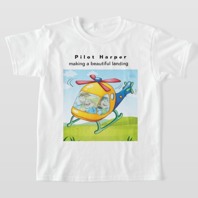 Personalisera Pilot Harper Skapar ett vackert land T Shirt (Laydown)