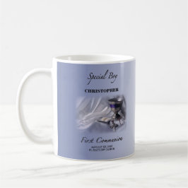 Personalisera, pojke, första kommunblå kaffemugg