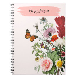 PERSONALISERA: - Prayer Journal + Blommor Anteckningsbok