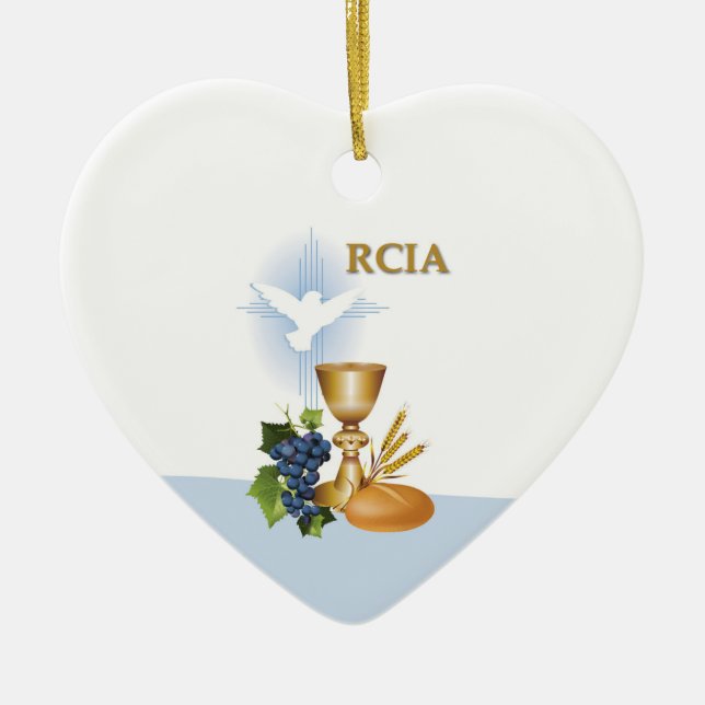 Personalisera, RCIA Grattis Katolsk Sakrament Julgransprydnad Keramik (Framsidan)