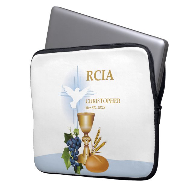 Personalisera, RCIA Grattis Katolsk Sakrament Laptop Fodral (Framsidan Vänster)