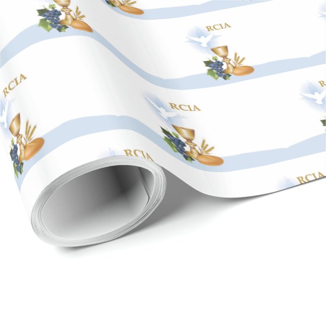 Personalisera, RCIA Grattis Katolsk Sakrament Presentpapper (Rullad Hörn)
