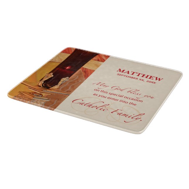 Personalisera, RCIA-Grattisar, katolska, röda (Hörn)