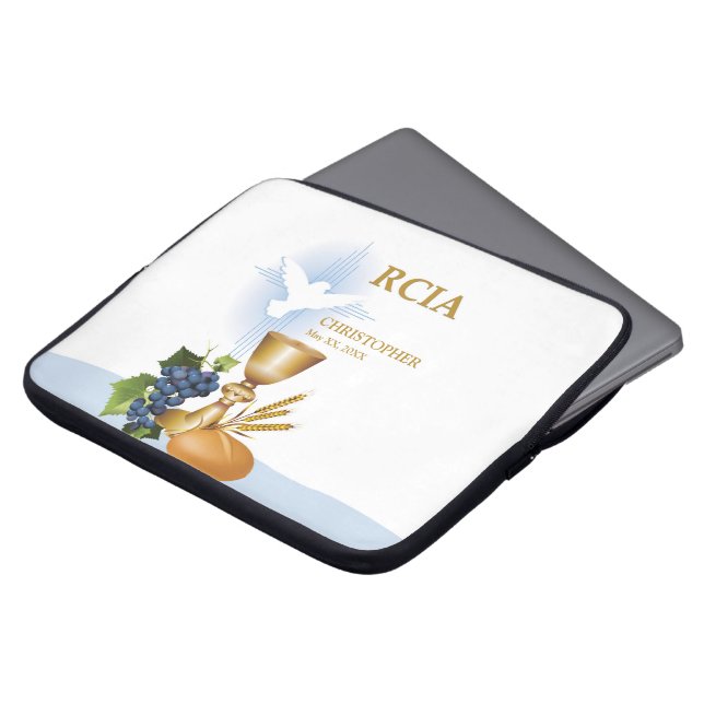 Personalisera, RCIA:s Gratulerara katolska Sacrame Laptop Fodral (Framsida topp)
