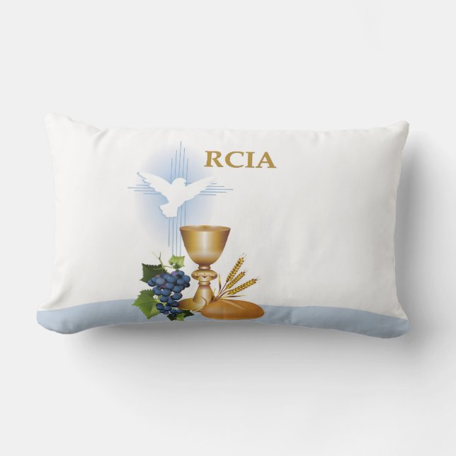 Personalisera, RCIA:s Gratulerara katolska Sacrame Lumbarkudde (Framsida)