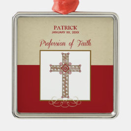 Personalisera, RCIA:s välsignelse av trosbekännels Julgransprydnad Metall
