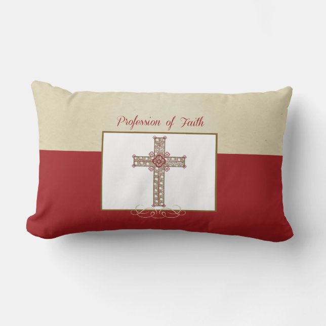Personalisera, RCIA:s välsignelse av trosbekännels Lumbarkudde (Framsida)