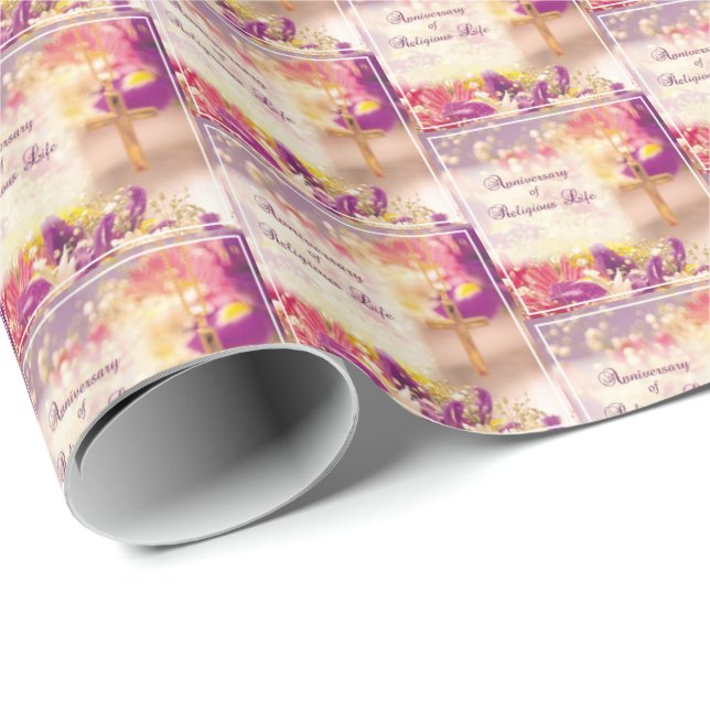 Personalisera, Religiösa Life för årsdag, nun Presentpapper (Rullad Hörn)