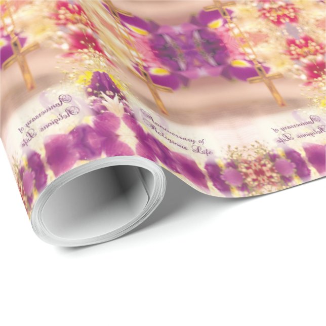 Personalisera, Religiösa Life för årsdag, nun Presentpapper (Rullad Hörn)