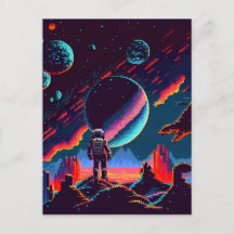 Personalisera - Retro 8-bitars rymdastronaut