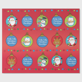 Personalisera Santa och Friends Presentpapper