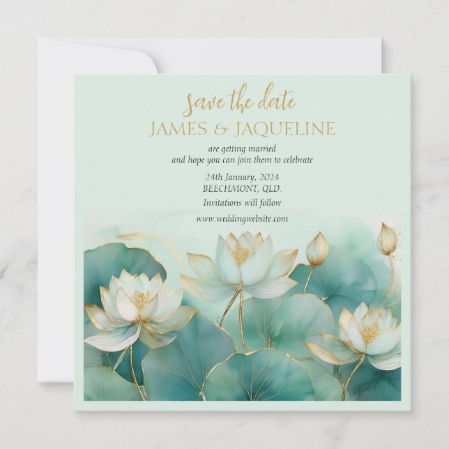 Personalisera Save the Date Spara Datumet (Framsida)