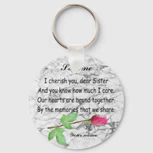 PERSONALISERA SISTER-KEYCHAIN KEYCHAIN NYCKELRING