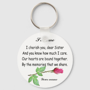 PERSONALISERA SISTER-KEYCHAIN NYCKELRING