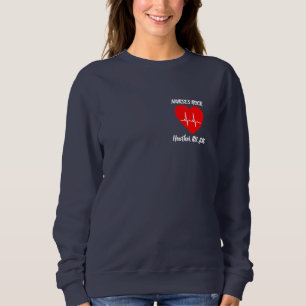Personalisera Sjuksköterskor Rockar Hjärtat Kärlek T Shirt