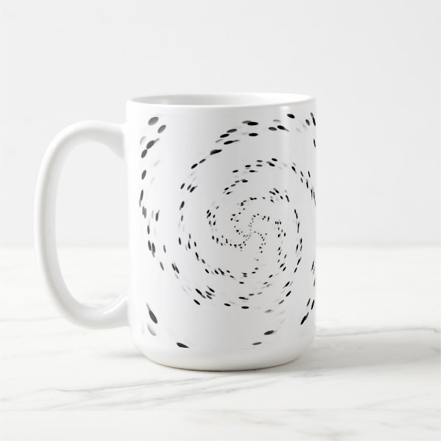 PERSONALISERA - Skapa dina egna Spiralprickar Kaffemugg (Vänster)