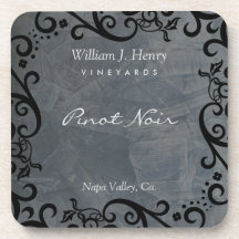 Personalisera Skiffer och Svart Rullande Vin