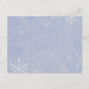 PERSONALISERA Snöflingepapper 3 - Original Blå Vykort