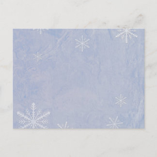 PERSONALISERA Snöflingepapper 3 - Original Blå Vykort