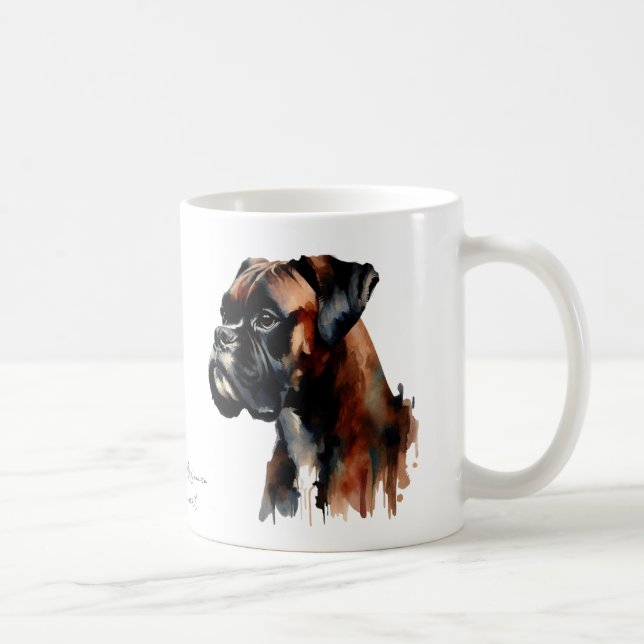 Personalisera söt boxare  kaffemugg (Höger)