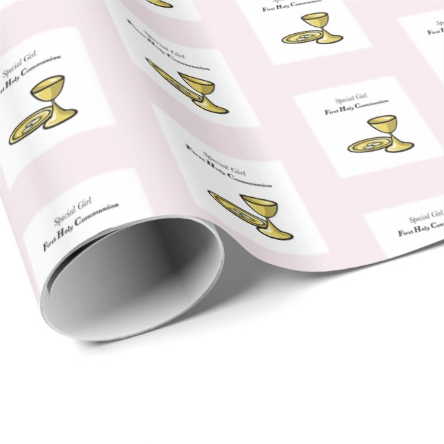 Personalisera, Speciell Flicka, Första Nattvarden Presentpapper (Rullad Hörn)