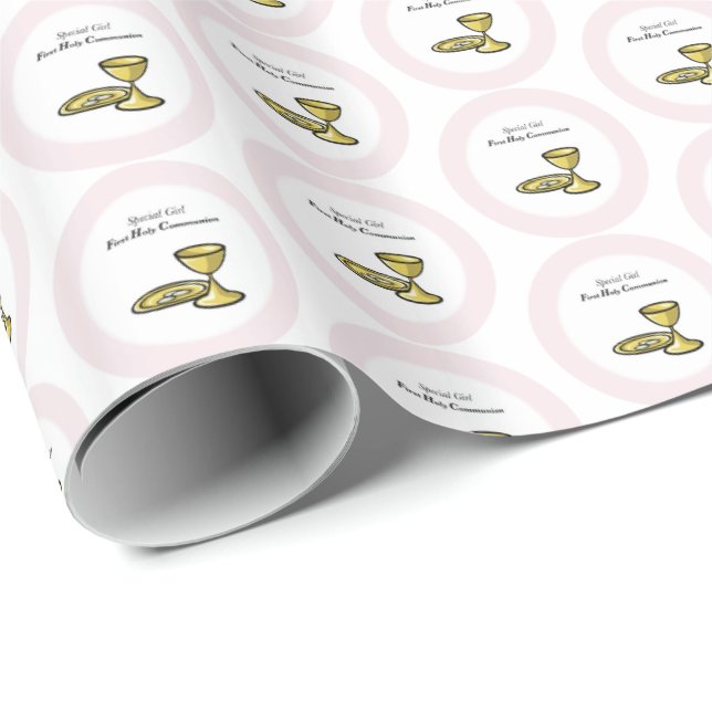 Personalisera, Speciell Flicka, Första Nattvarden Presentpapper (Rullad Hörn)