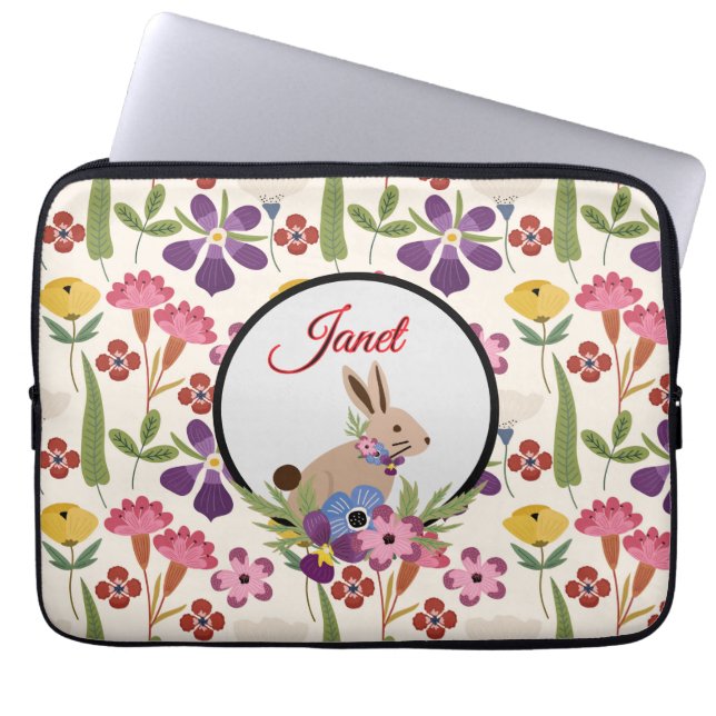Personalisera Spring Fling Laptop Fodral (Framsidan)
