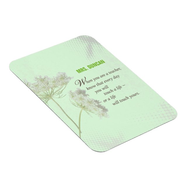 Personalisera, Tacken för läraruppskattning Magnet (Högersidan)