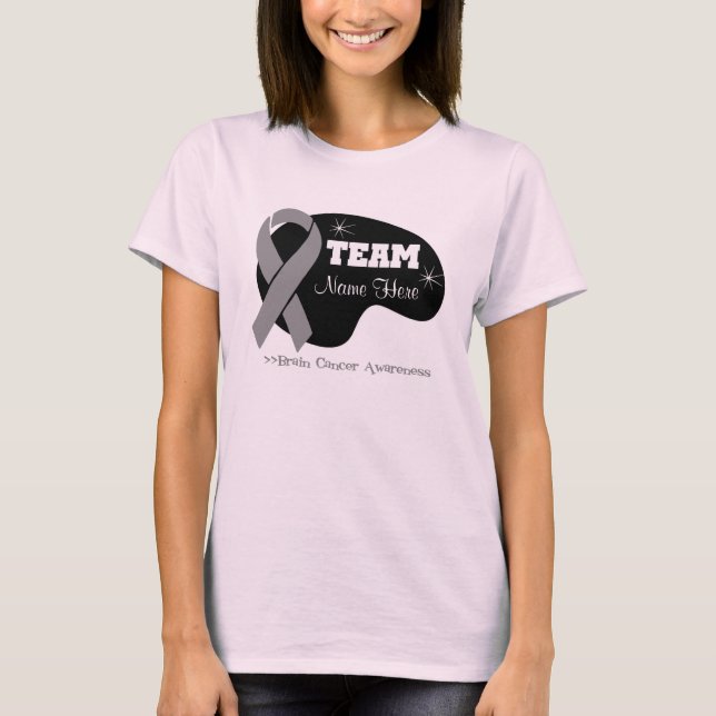 Personalisera Team Namn - hjärncancer Tröja (Framsida)