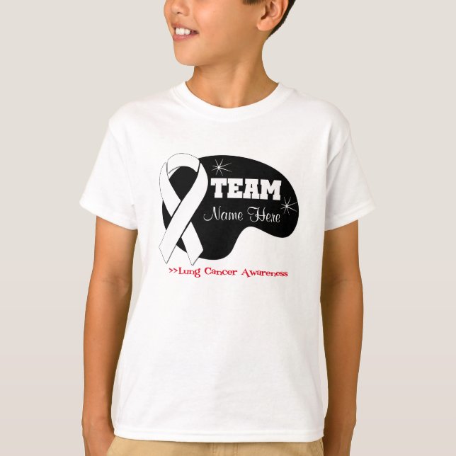 Personalisera Team Namn - Lung Cancer T Shirt (Framsida)