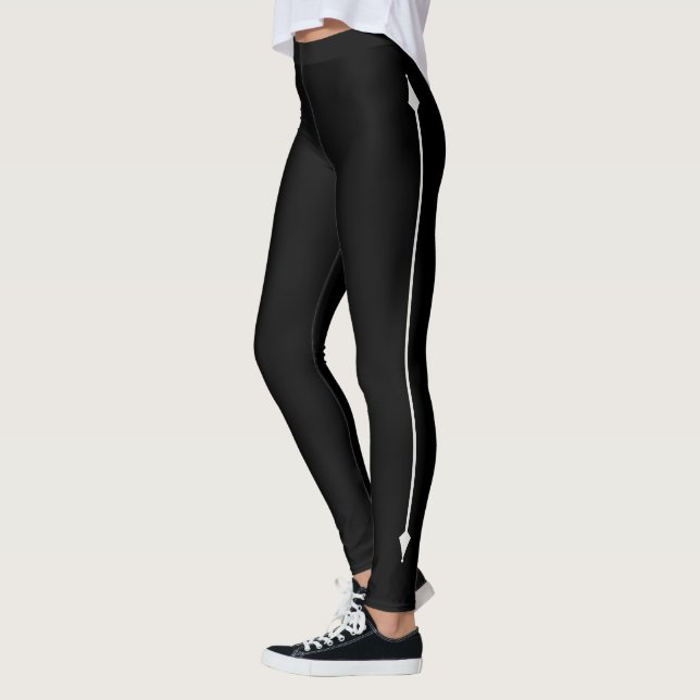 Personalisera Text Söt Svart NeutralAccent Elegant Leggings (Vänster)
