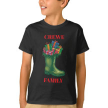 Personalisera Tomtens Nya Stövlar T-Shirt