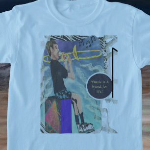 Personalisera Trombone Music är en vän till livet! T Shirt