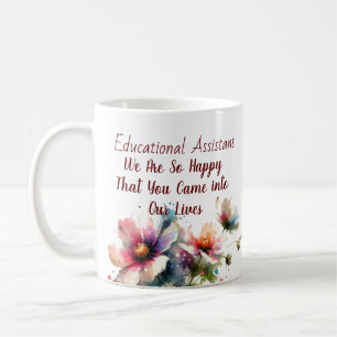 Personalisera/Utbildningsassistent/Blommigt Kaffemugg
