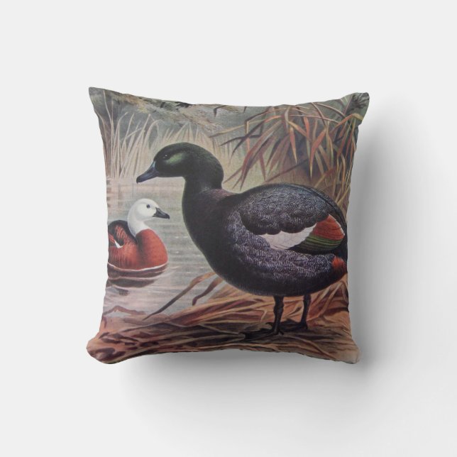 Personalisera Vintage Paradise Shelduck Kudde (Framsida)
