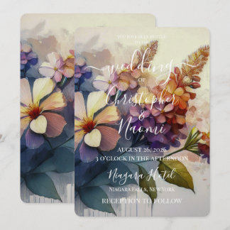 PERSONALISERA: Vintageblommor Inbjudningar