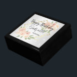 Personalisera - vit Glitter och persiko-Blommigt Minnesask<br><div class="desc">Anpassa Gift Box med söt persikofärgblommor i ett vitt glitterbakgrund-redo som du kan anpassa. Denna utformning kan användas för andra tillfälle som Mors dag, Studenten, mormor Day, Bröllop, årsdag osv. genom att helt enkelt ändra texten. NOTE: FÖRÄNDRA ENDAST MALLAREALERNA SOM BEHÖVS! 😀 Vid behov kan du ta bort texten och...</div>