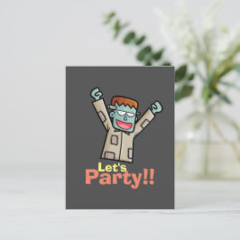 Personalisera vykort för Party Frankenstein