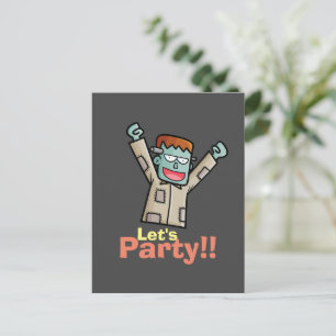 Personalisera vykort för Party Frankenstein