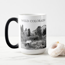 Personalisera Wild Colorado Elk Wilderness Magisk Mugg