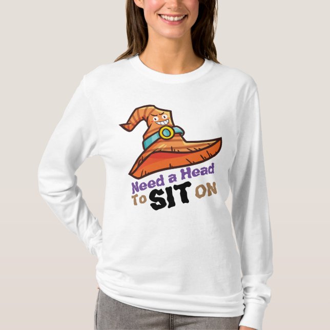 Personalisera Witch Hat behov av att sitta vid T-S T Shirt (Framsida)