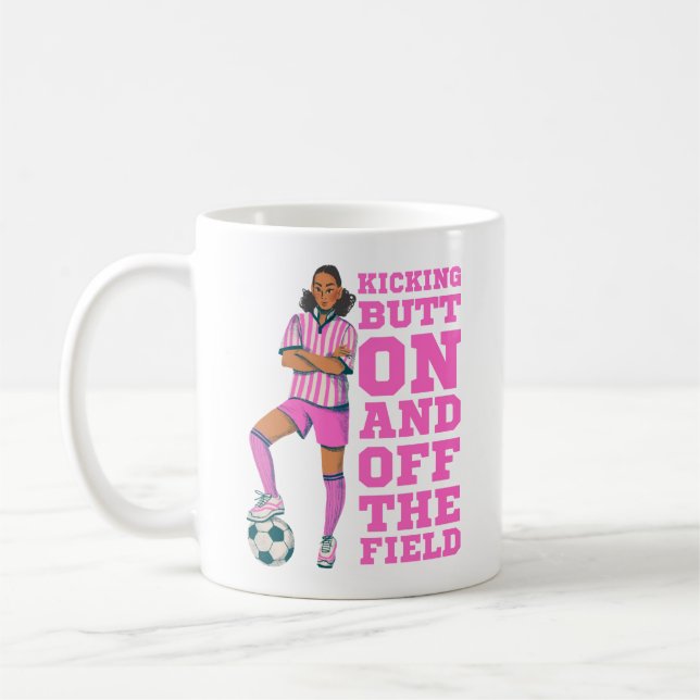 PERSONALISERA WOMENS SOCCER MUGG (Vänster)