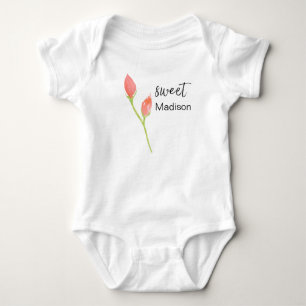 PERSONALISERAD AKVARELL ROS body T Shirt
