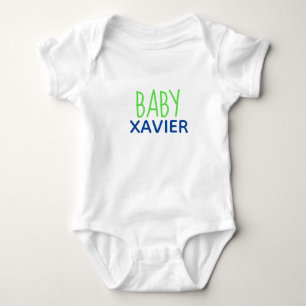 PERSONALISERAD BABY ett-delat Babystrampes T Shirt