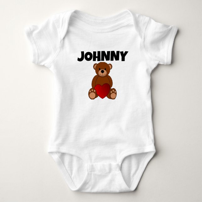 PERSONALISERAD ENDELS BABYDRÄKT T SHIRT (Framsida)