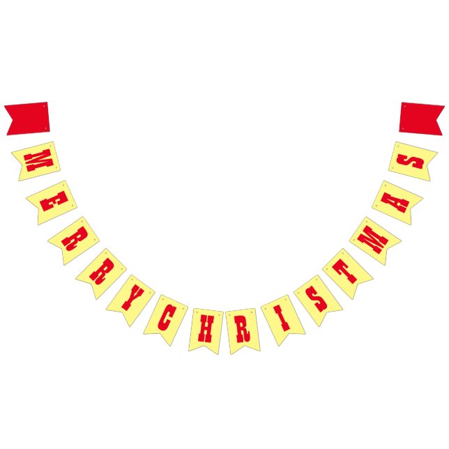 PERSONALISERAD GLAD JUL BANNER VIMPLAR (Alla)