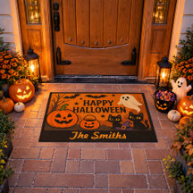PERSONALISERAD HALLOWEEN Tröskelmatta – Inomhus/Ut