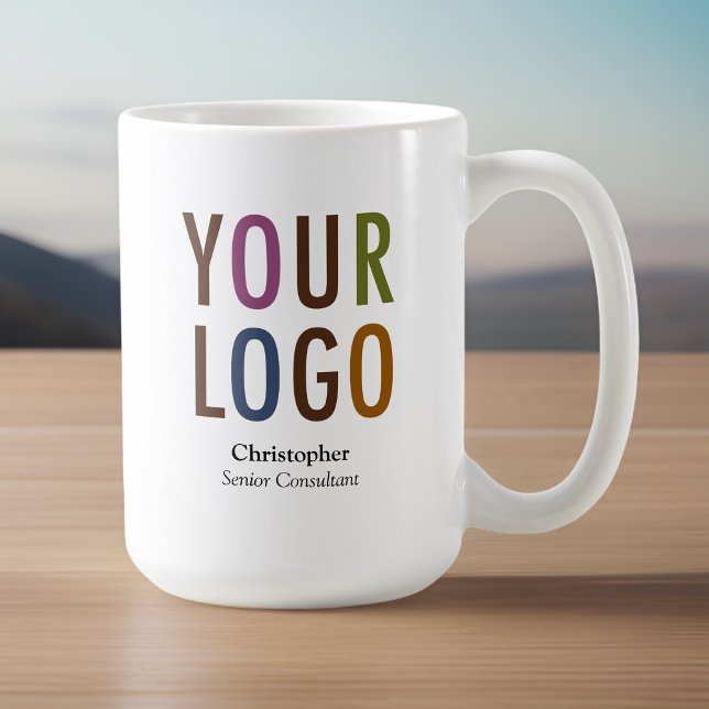 Personaliserad kaffemugg för anställda med företag (MISOOK 15oz Large Employee Mug with Logo)