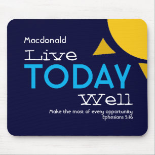 Personaliserad LIVE IDAG VÄL Motivering Musmatta